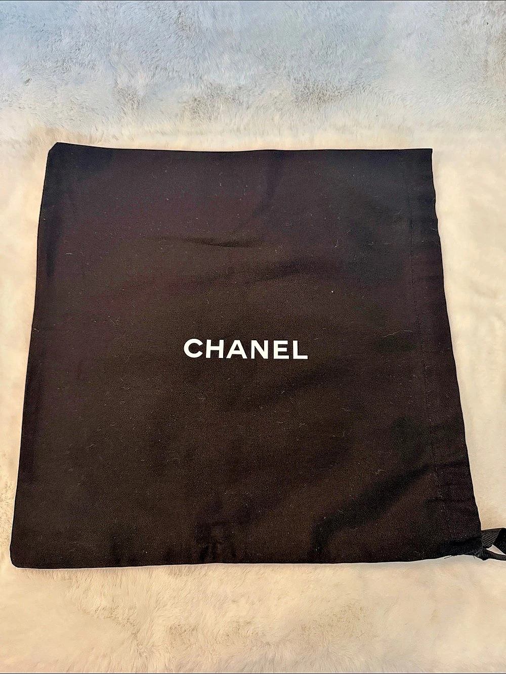 Chanel Black Drawstring Dust Bag